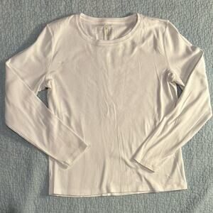 Jones New York Sport Women's White Long Sleeve Shirt - Size L